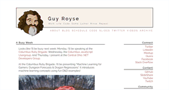 Desktop Screenshot of guyroyse.com